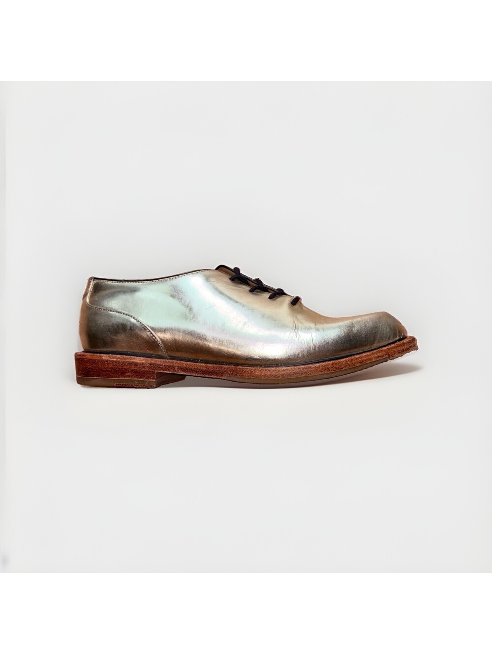 John Fluevog Mariella ModVogs Women’s 5.5 Metallic Gold Oxfords